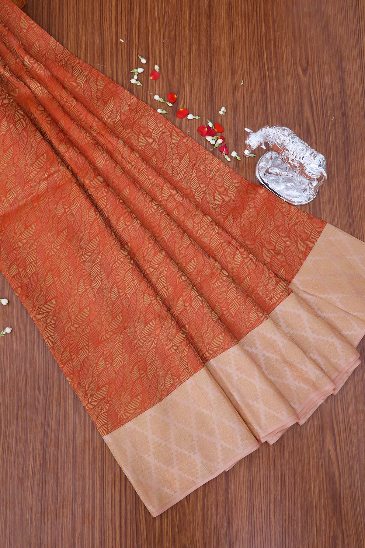 Royal Sunset Dual Tone Soft Silk Saree