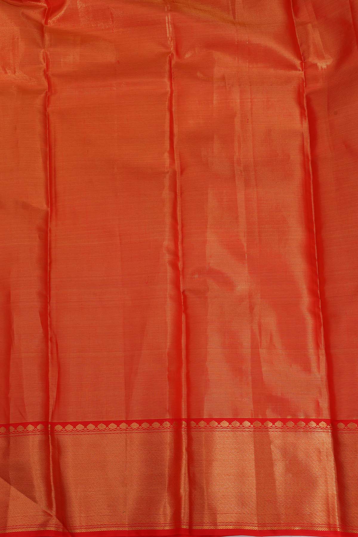 Traditional Peach Gold Kanchipuram Silk Saree